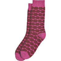 Marimekko粉紅色波點襪 $330/對（C）