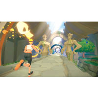 玩家可透過踏步來操控角色前進，並利用Ring-Con左右轉向。