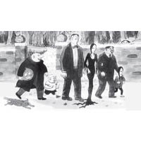 《愛登士家庭》漫畫由Charles Addams於1938年首創，早期與Ray Bradbury共同創作。