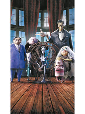 《愛登士家庭》（The Addams Family）由漫畫改編成電視劇及電影都大受歡迎，新動畫近日上映，粉絲必捧。