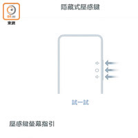 可自訂壓感按鍵的敏感度及對應圖示。