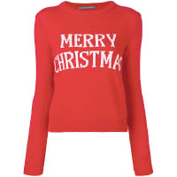 Alberta Ferretti紅色Merry Christmas冷衫 $1,661（B）