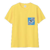 GU×Mickey Mouse 黃色短袖Pocket Tee $79（A）