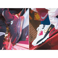 （左至右）Nike MX-720-818 $1,499、Air Max 90 $899（A）