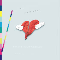 Kanye West於2008年推出的《808s & HEARTBREAK》專輯找來KAWS操刀。