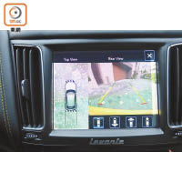 車載一系列駕駛輔助系統，其中360度環視影像及主動盲點輔助系統屬Trofeo版標準配備。至於ACC主動式定速巡航控制等屬Launch Edition專屬配置。