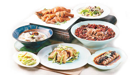 父親節「頌親恩」套餐，大家可以自行選擇不同菜色配搭組合。