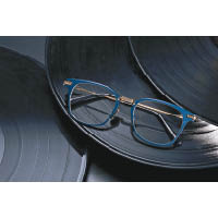 DITA UNION 海軍藍拼12K鍍金鈦金屬眼鏡（限量300副）$6,200（A）