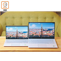 ENVY 13（售價：$8,999起/左）及ENVY 15（售價：$16,999起/右）分別擁有13.3吋全高清屏幕及15.6吋4K觸屏，前者擁有88%屏佔比，後者加入獨立顯示卡。（a）