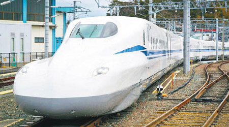 新幹線全新型號列車N700S本月登場，車頭設計可進一步降低風阻。