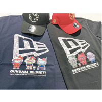 兩款T-shirt分別有化身為地球聯邦軍及自護軍嘅吉蒂圖案，各售￥6,380（約HK$472）。