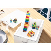BYGGLEK本身既係儲物箱，亦可跟LEGO積木配合組裝。