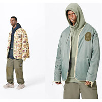 BAPE®×ALPHA INDUSTRIES雙面Inner Jacket $2,999