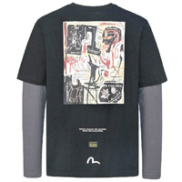 Jean-Michel Basquiat×EVISU《Melting Point of Ice》2 in 1 Print Tee $1,099（B）