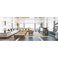 客廳空間寬敞，加上由STUDIO INDIGO負責布置，甚具格調。