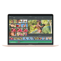MacBook Air沿用13.3吋Retina屏幕，支援原色調技術。<br>售價：$7,799起（a）