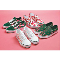 （左上及右下）VANS Love Hearts Old Skool $550/各、（右上）Authentic $490、（右下）Slip-On $490（J）