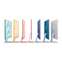 新iMac提供綠、黃、橙、粉紅、紫、藍與銀7種繽紛顏色機身。售價︰$9,999起（4月30日開始預訂）（a）