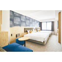 酒店設有3個房款，圖為面積約21.7平方米的Superior Twin Room。