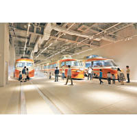 於Romancecar Gallery可欣賞到小田急電鐵歷年的5款浪漫特快列車，當中有兩輛更開放給遊客入內參觀車廂。
