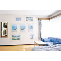 「Le-port粟島」剛推出的Art Room，於房間內飾以藝術家高松明日香的作品。