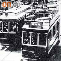 電車百年滄桑<br>1912年至1915年：第一代單層電車及第二代雙層開揚電車。（圖片由香港收藏家協會副主席張順光提供）