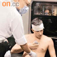 陳加玲的外籍友人受傷送院。