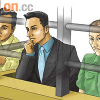 被告Razaq（中）昨裁定三項謀殺罪成，判終身監禁，他聞判後顯得失望。
