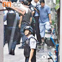 公安人員當日包圍陳國勝住所，雙方對峙十小時。