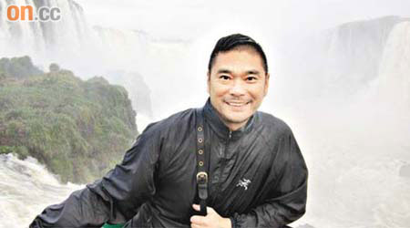 鄧達智去過伊瓜蘇大瀑布，話場面非常壯觀。（鄧達智提供圖片）