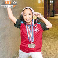 蔡心怡勇奪一金、三銀、一銅共五面獎牌。