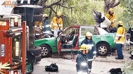 在○九年發生的落馬洲青山公路洲頭段交通意外，造成多人死亡。