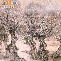 鄭啓明指有藝術館人員把畫中的楊樹，說成是柳樹，向市民提供錯誤資訊。