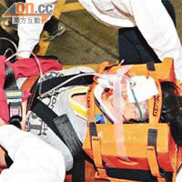 在屯門跳橋的婦人重傷送院。