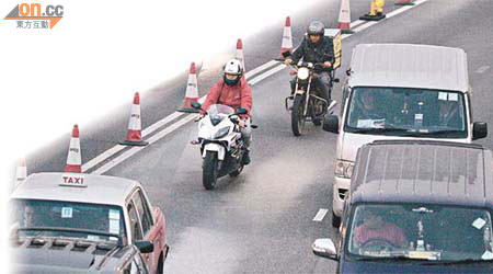 理工大學研究電單車駕駛者行為與交通意外關係。（翁志偉攝）