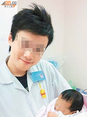facebook上多張護士生抱嬰合照惹爭議。	（資料圖片）