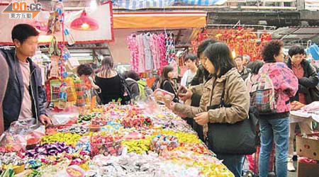 農曆新年，不少市民都會購買各款散裝糖果作款客之用。