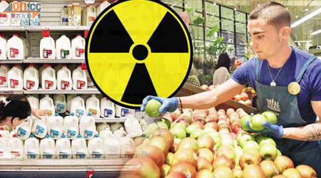 FDA預料，會愈來愈多美國食物驗到含放射性碘。	（設計圖片）