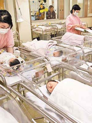 本港初生嬰兒數目不斷增加，已經陷入「超載」的局面。