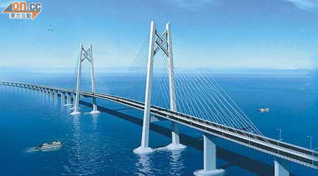 港珠澳大橋香港段預計在二○一六年落成通車。