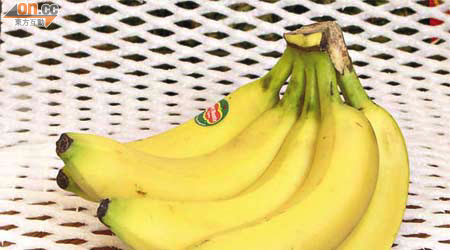 香蕉含鉀量豐富，每天食三隻有助減低中風機會。