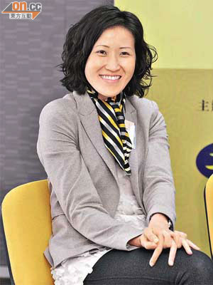 德國寶（香港）副總裁陳嘉賢鼓勵女性投身廠房工作。	（徐家浩攝）