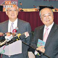港鐵主席錢果豐（左）及行政總裁周松崗（右）合作多年，可算是最佳拍檔。