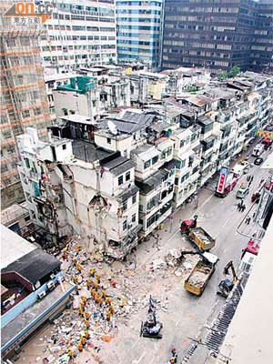 馬頭圍道塌樓慘劇，揭露香港不少樓宇存在「劏房」問題。	（資料圖片）