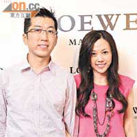 前東華三院主席梁定宇（左）卸下公職後，多咗時間陪太太張雅麗Shopping。