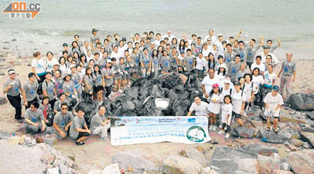 香港國際海灘清潔比賽現正招募義工組隊參加。(受訪者提供)