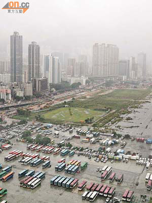 施政報告提出發展九龍東成為新的核心商業區，打造另一個「新中環」。	（林少權攝）