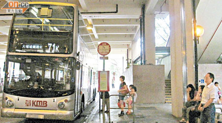 來往太和至大埔墟的九巴71K線為區內主要接駁交通工具之一。