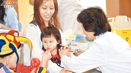 現時已有十一萬名幼童接種肺炎鏈球菌疫苗。