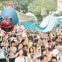 第八位 香港<BR>本港遊行集會竟被視為本港的旅遊景點。（資料圖片）